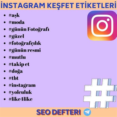 instagram etiketleri türkçe 2019